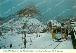Delcampe - CPM Arrivee D'un Autorail C.F.C. A Annot - Eisenbahnen