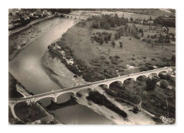 Delcampe - Digoin, Vue Générale Aérienne Sur La Loire Et Les Deux Ponts, CPA, France - Digoin