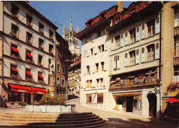 Delcampe - Lausanne – Place Et Fontaine De La Palud - Lausanne
