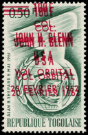 Delcampe - TOGO Poste ** - 354, Double Surcharge Rouge: 100f. John Glenn, A. Shepard - Togo (1960-...)