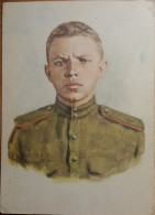 Delcampe - USSR Postcard 1955 Hero Alexander Matrosov Portrait Isogiz Vintage - Guerre 1939-45