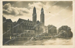 Delcampe - CPA Zurich Rathausquai Grossmunster - Sonstige & Ohne Zuordnung