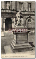Delcampe - Melun CPA La Statue De Jacques Amvol - Melun
