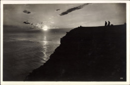 Delcampe - CPA Norwegen, Nordkap, Sonnenuntergang, Zuschauer, Meer - Norway