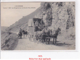 Delcampe - ALLANCHE - La Diligence Sur La Route D'Allanche - Très Bon état - Allanche