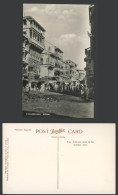 Delcampe - India Old Real Photo Postcard Kabularkhana, Bombay, Street Scene W Pigeons Birds - India