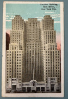 Delcampe - CPA New York 1929 Graybar Building Gratte-ciel 2 Timbres USA Vers France - Manhattan