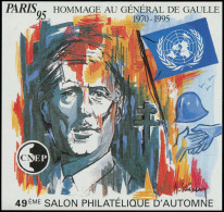 Delcampe - FRANCE - Blocs CNEP - 21, Non Dentelé + épreuve De Luxe: Paris 95: De Gaulle - CNEP