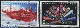 Delcampe - Türkiye 2012 Istanbul Shopping Festival 2v, Mint NH, Art - Bridges And Tunnels - Fashion - Autres & Non Classés