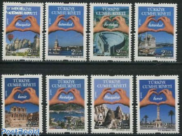 Delcampe - Türkiye 2012 Tourism 8v, Mint NH, Transport - Various - Balloons - Ships And Boats - Tourism - Autres & Non Classés