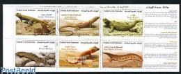 Delcampe - United Arab Emirates 2005 Reptiles 6v In Booklet, Mint NH, Nature - Reptiles - Other & Unclassified