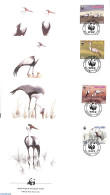 Delcampe - Malawi 1987 WWF, Birds 4v, First Day Cover, Nature - Birds - World Wildlife Fund (WWF) - Malawi (1964-...)