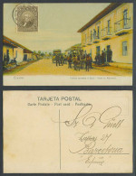 Delcampe - Ecuador 5c Old Postcard Camino Carretero A Quito Hotel En Machachi, Street Horse - Ecuador
