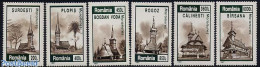 Delcampe - Romania 1997 Village Churches 6v, Mint NH, Religion - Churches, Temples, Mosques, Synagogues - Unused Stamps