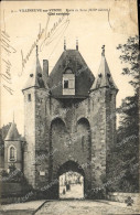 Delcampe - CPA Villeneuve Sur Yonne Porte De Sens XIII Siecle Cote Exterieur - Villeneuve-sur-Yonne
