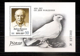 Delcampe - Russia USSR ●1981 Birth Centenary Of Pablo Picasso●Mi Bl152●MNH** - Neufs