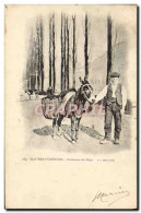 Delcampe - CPA Folklore Hautes Pyrenees Costumes Du Pays Ane Mule - Ezels