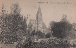 Delcampe - CARTOLINA  BREZOLLES DREUX EURE ET LOIR FRANCIA VUE DE L' EGLISE (COTE OUEST) FORMATO PICCOLO VIAGGIATA   Z67 - Dreux