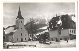 Delcampe - LACKENHOF, ÖTSCHER MOUNTAIN, WINTER TOWN PANORAMA, CHURCH, VINTAGE REAL PHOTO POSTCARD, AUSTRIA; - Scheibbs