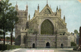 Delcampe - CPA Exeter Cathedral West Front - Autres & Non Classés