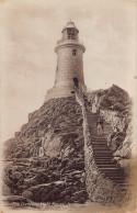 Delcampe - England Corbiere Lighthouse Jersey Vintage Postcard - Other & Unclassified