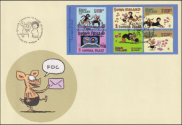 Delcampe - Cartoon Comics Famous Viivi & Wagner Finland Friendship Sheet Mint FDC 2003 - Karneval