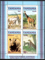 Delcampe - Tanzania 1986 Mi Block 58 MNH (ZS4 TNZbl58) - Giraffe