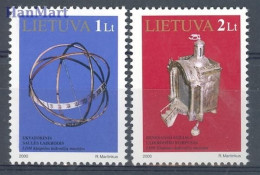 Delcampe - Lithuania 2000 Mi 728-729 MNH (ZE3 LTH728-729) - Horloges