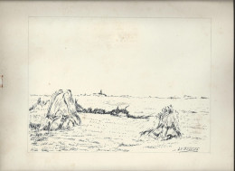 Delcampe - Art & Antiquités > Tableaux Les Gerbes Veritable Dessin Encre Original   De Bernard Le Beguec - Dessins