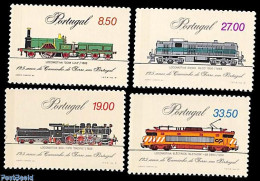 Delcampe - Portugal 1981 Railways 125th Anniversary 4v, Mint NH, Transport - Railways - Nuevos