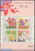 Delcampe - Macao 1991 Flowers & Gardens S/s, Mint NH, Nature - Flowers & Plants - Gardens - Ungebraucht