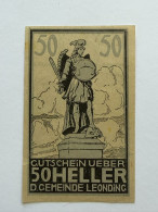 Delcampe - Austria Leonding 50 Heller Notgeld St Florian UNC - Autriche