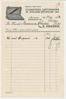 Delcampe - Nota Amsterdam 1923 - Etuiwerken - Cartonnages - Pays-Bas