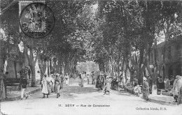 Delcampe - B168 Algeria 1909 Setif Rue De Constantine Street Vintage Postcard - Setif
