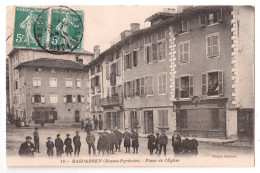 Delcampe - Hasparren - Place De L'Eglise - édit. Dubroca 12 + Verso - Hasparren