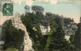 Delcampe - Paris CPA Buttes Chaumont Le Pont Suspendu - Paris (19)