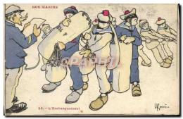 Delcampe - CPA Illustrateur Gervese Nos Marins L'embarquement - Gervese, H.