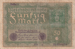Delcampe - CRJ0926 BILLETE ALEMANIA 50 MARCOS 1919 P-66/1 - Autres & Non Classés