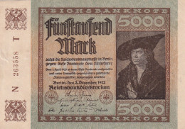 Delcampe - CRBX0973 BILLETE ALEMANIA 5000 MARCOS 1922 MBC - Autres & Non Classés