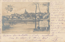 Delcampe - 11 /FP/ CASTELNAUDARY      CARTE PHOTO   Vue Générale / Panneau Publicitaire Cassoulet Jacques BOUISSOU - Castelnaudary