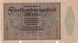 Delcampe - CRBX0975 BILLETE ALEMANIA 500000 MARCOS 1923 MC CON ROTURAS - Autres & Non Classés