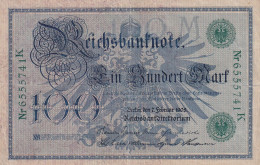 Delcampe - CRBX0977 BILLETE ALEMANIA 100 MARCOS 1908 USADO - Autres & Non Classés