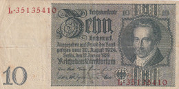 Delcampe - CRBX0978 BILLETE ALEMANIA 10 MARCOS 1929 BC - Autres & Non Classés