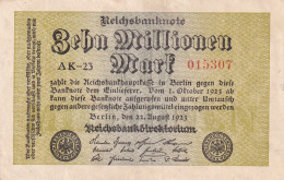 Delcampe - CRBX0990 BILLETE ALEMANIA 10000000 1923 MBC - Autres & Non Classés
