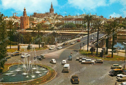 Delcampe - CPM Sevilla Plaza De Cuba Et Pont De Saint Telmo - Sevilla