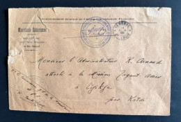 Delcampe - Rare Lettre Pli Historique A.O.F. 1905 – Mauritanie Saharienne – Destinataire Robert Arnaud, Mission Tagant (Tidjikja) - Oblitérés