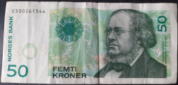 Delcampe - BILLETE DE NORUEGA DE 50 KRONER DEL AÑO 2008  (BANKNOTE) - Norvège