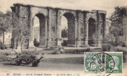 Delcampe - C022 France, Reims Arc De Triomphe Romain 1925  Vintage Postcard - Triumphbogen