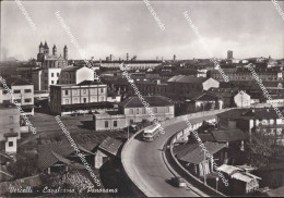 Delcampe - Ca771 Cartolina Vercelli Citta'cavalcavia E Panorama Piemonte - Vercelli