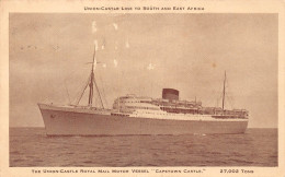Delcampe - A926 Steamboat 1948 Union Castle Royal Mail Motor Vessel CapetownCastle Postcard - Königshäuser